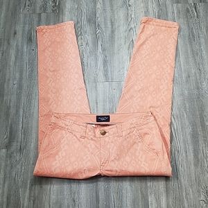American Eagle Outfitters Coral Aztec Print Jeans